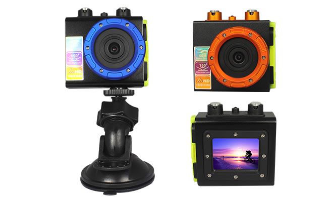 2018最新款清液晶顯示全景運動攝像機MDV308