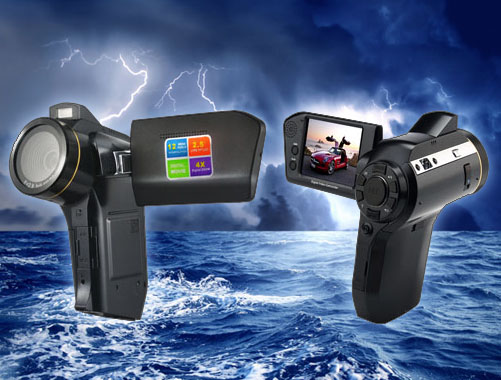 720P真高清數(shù)碼攝像機(jī)-2.7寸可旋轉(zhuǎn),插放MP4(HDV16E