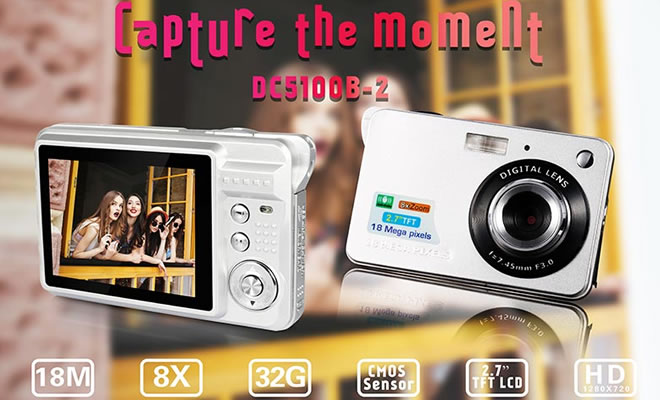 720P 8倍數(shù)碼變焦數(shù)高清碼相機(jī)(DC5100B-3)